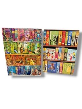 The Art of Fine Gifts 2 Notecards Bookshelves Women Books for Girls Prints